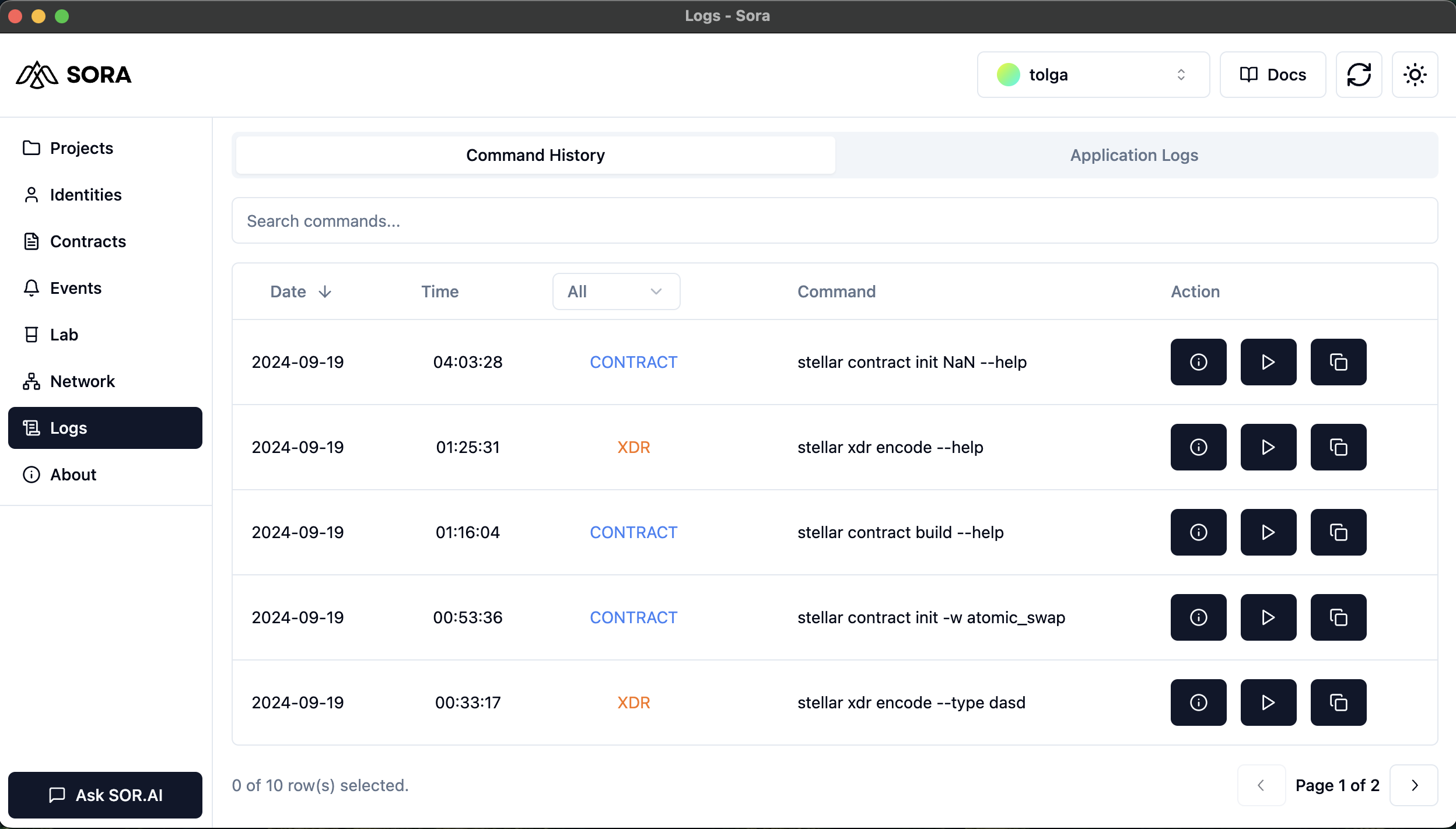 Logs Dashboard