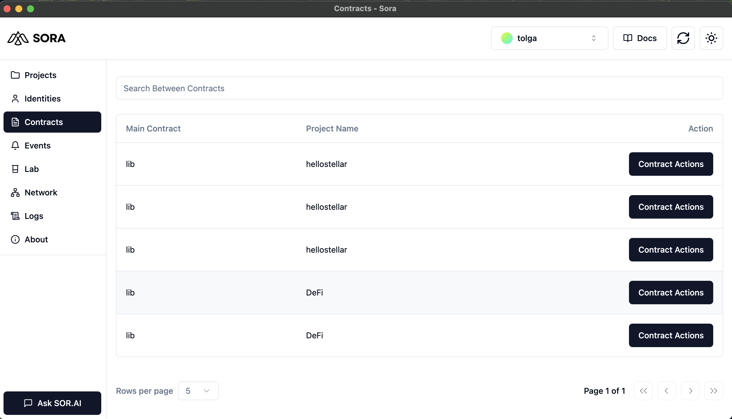 Contracts Dashboard